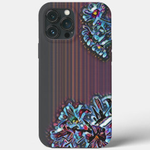 capas de iphone de flores retrorreflectoras abstra