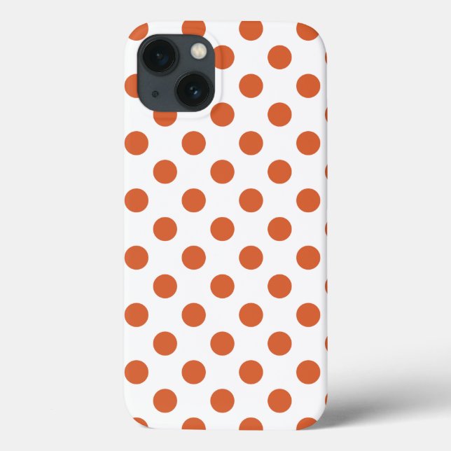 Capas de iphone de gabinete das bolinhas laranja q (Verso)