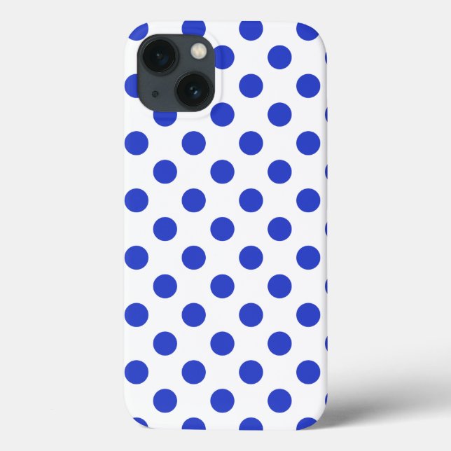 Capas de iphone de gabinete de bolinhas azuis (Verso)
