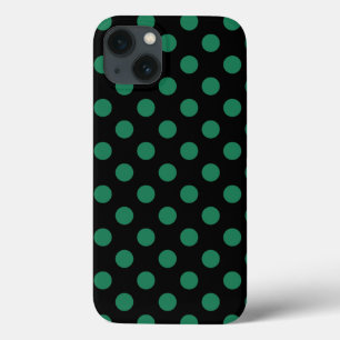 Capas de iphone de gabinete de bolinhas verdes e p