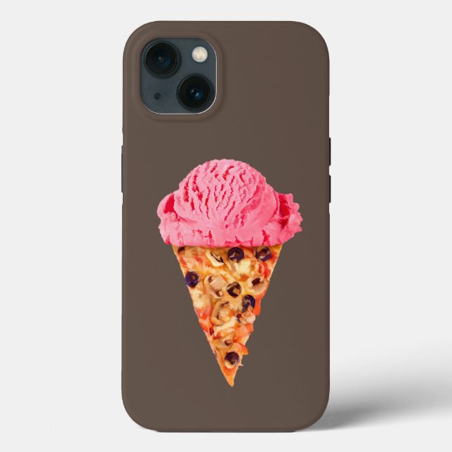 capas de iphone de gabinete de pizza de sorvete (Verso)