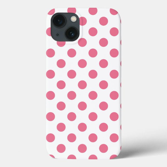 Capas de iphone de gabinete do bolinhas rosa e bra (Verso)