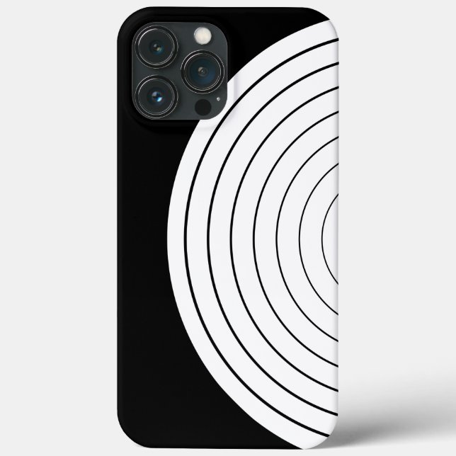 Capas de iphone de gabinete dos círculos (Verso)