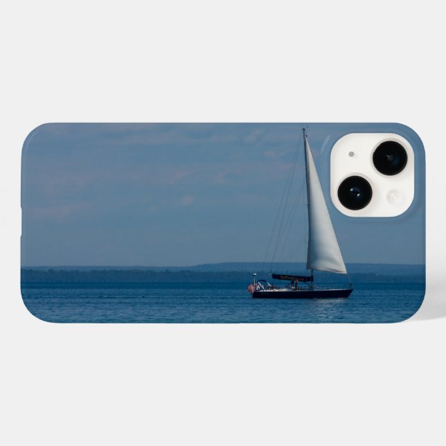 Capas de iphone de gabinete Mackinac à vela (Verso (horizontal))