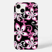 CAPAS DE IPHONE de gabinete (PRETO/PINK) ALOHA HAW