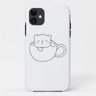 Capas de iphone de gato bonito