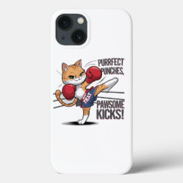 Capas de iphone de Gato Muay Thai Cute Boxing e Ki