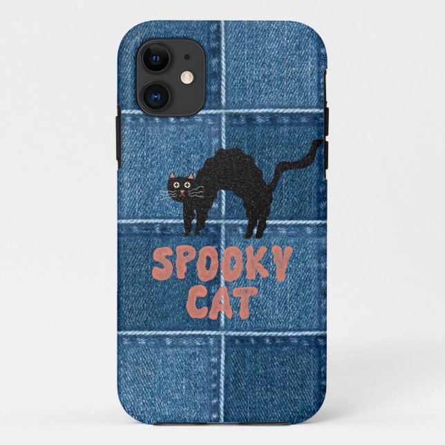 Capas de iphone de Gato Spooky (Verso)