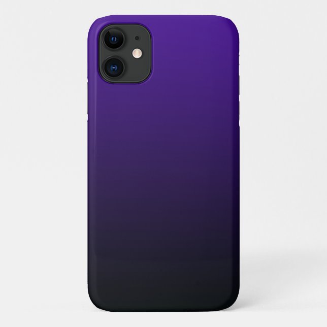 Capas de iphone de gradiente roxo a preto (Verso)
