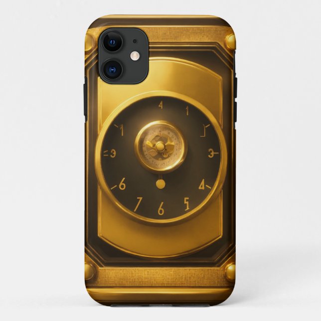 Capas de iphone de Ícone do Ouro Elegante: Escala  (Verso)