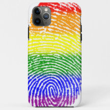 Capas de iphone de impressões digitais coloridas c