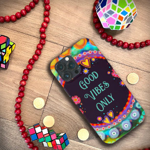 capas de iphone de inspirividade "Apenas boas vibr