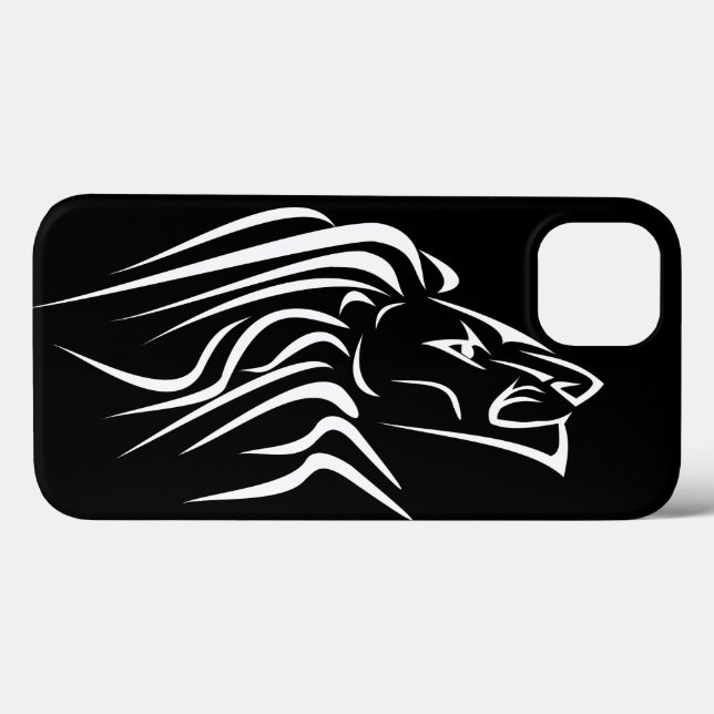 Capas de iphone de Leão Preto ou Escolher Cor (Verso (horizontal))