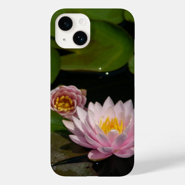Capas de iphone de lírios de Lotus Rosa (Verso)