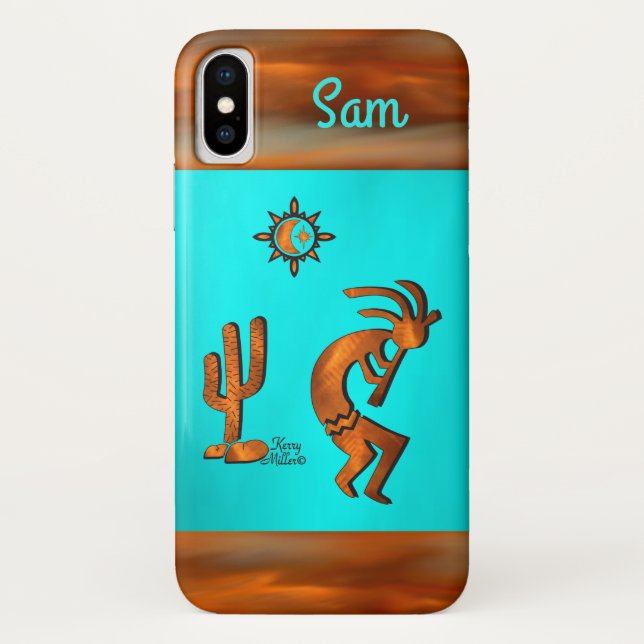 Capas de iphone de Maiúsculas- de Kokopelli no Sud (Verso)