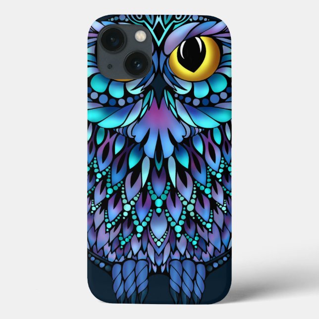 Capas de iphone de Mandala Owl (Verso)