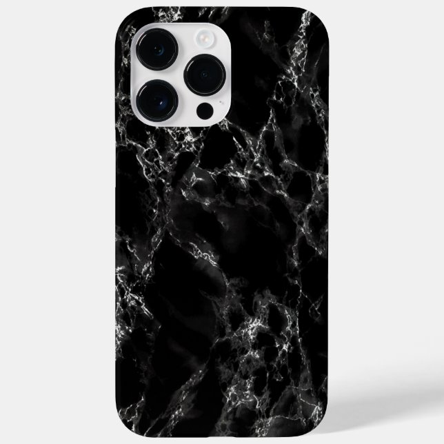 Capas de iphone de mármore preto (Verso)