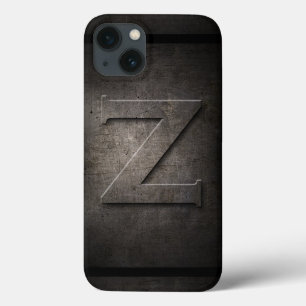 Capas de iphone de Monograma Black Metal Z