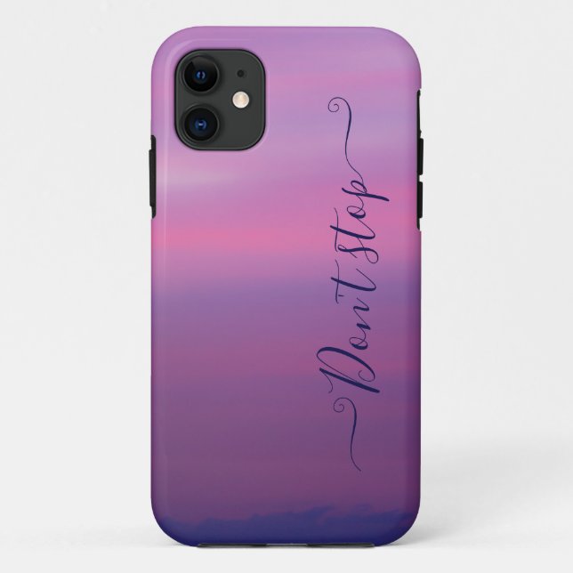 capas de iphone de monograma em nuvem, rosa e bran (Verso)