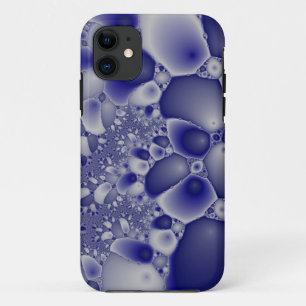 capas de iphone de mosaico de pedra azul e branca