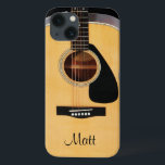 Capas de iphone de Música Acústica Personalizada<br><div class="desc">Caso Personalizado De Música Acústica Do Violão Samsung Galaxy. Preencha o seu nome no prompt para personalizar e personalizar de qualquer maneira que desejar. Um presente de excelente para seu guitarrista,  músico ou amante de música favorito.</div>