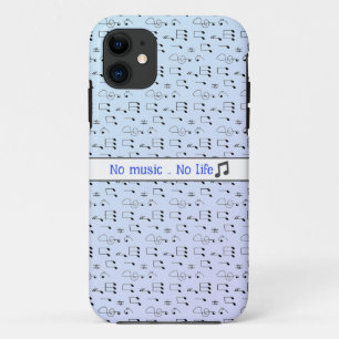 Capas de iphone de música com nota de padrão