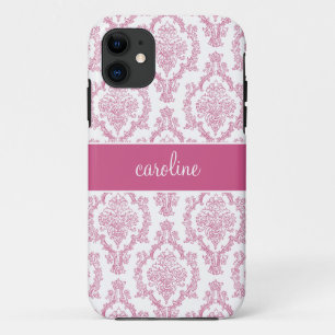 capas de iphone de Na moda Damask (Rosa)