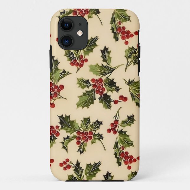 Capas de iphone de Natal Holly (Verso)