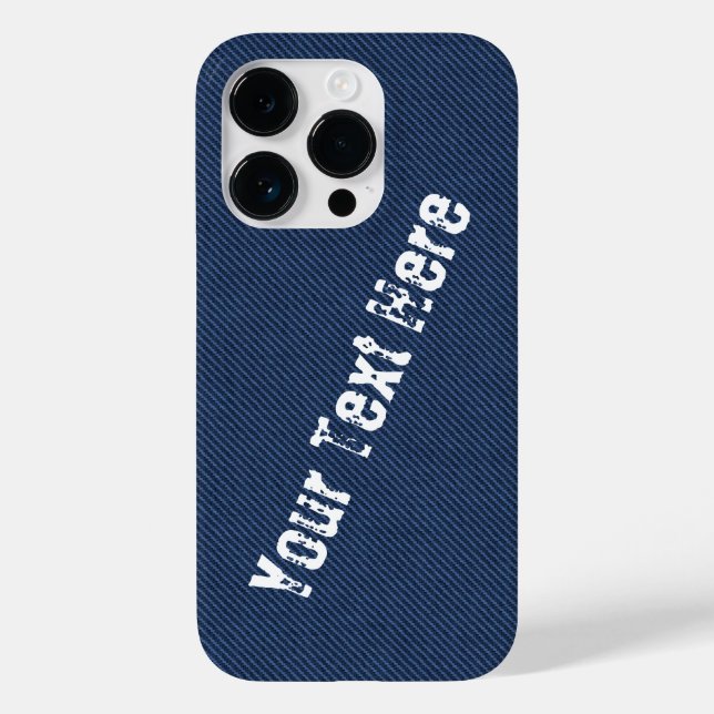 Capas de iphone de Negação Azul Falso com Texto Pe (Verso)