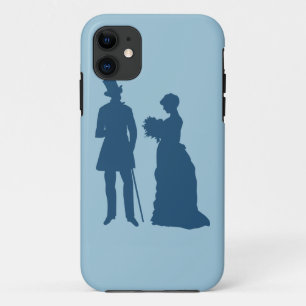 capas de iphone de noiva azul vintage