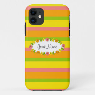 Capas de iphone de Nome Clássico de Faixa Oval Cit