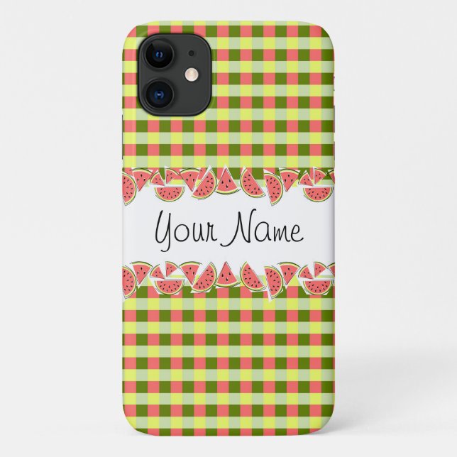 Capas de iphone de Nome Clássico de Verificação de (Verso)