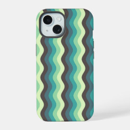 Capas de iphone de Ondas de Ripple Mint