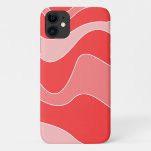 capas de iphone de Ondas Vermelhas Monocromáticas
