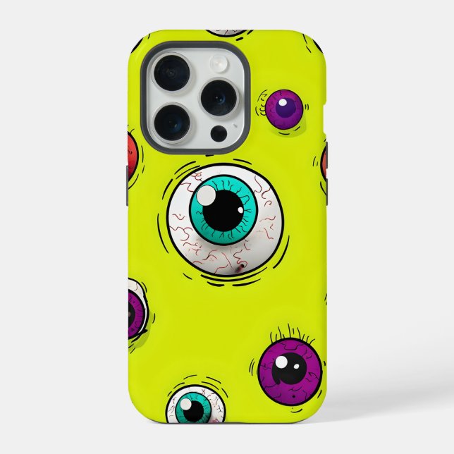 Capas de iphone de Padrão de Olhal Divertido (Verso)