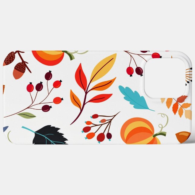 Capas de iphone de Padrão de outono (Verso (horizontal))