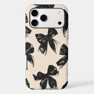 Capas de iphone de Padrão do Arco Preto Elegante