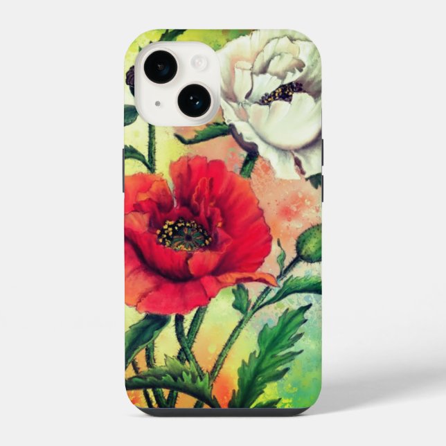 Capas de iphone de papagaios brancos vermelhos (Verso)