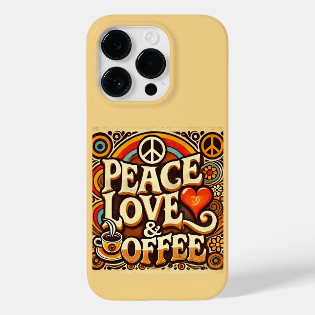 Capas de iphone de Paz, Amor e Café (Verso)