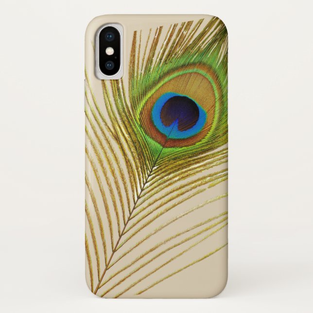 Capas de iphone de penas de peacock (Verso)