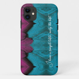 Capas de iphone de plumagem azul personalizada