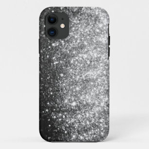 Capas de iphone de prata da faísca do brilho