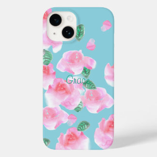 Capas de iphone de rosas rosa alegre
