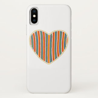 Capas de iphone de Stripes Cardíacas