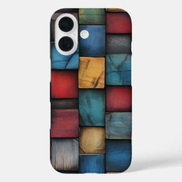 Capas de iphone de Textura em Bloco de Madeira