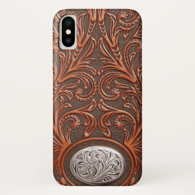 capas de iphone de textura em couro (Verso)