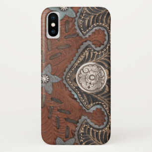 capas de iphone de textura em couro