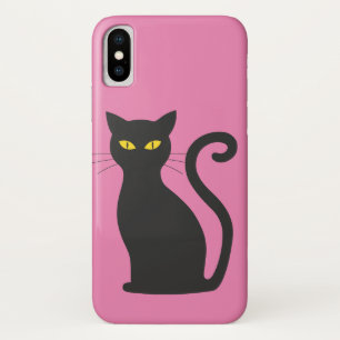 CAPAS DE IPHONE DE TINTA DE GATO PRETO