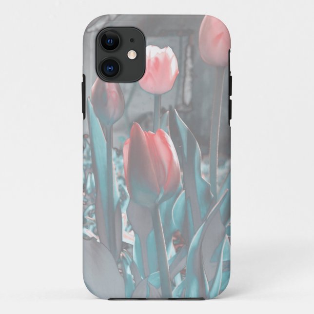 Capas de iphone de Tulipas de Pastel (Verso)