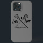 Capas de iphone de vida personalizada LAX (Lacross<br><div class="desc">Aumente o seu jogo telefônico com esta Capa de telefone de Célula "Lâmpada" personalizada. Mostrando seu amor por lacrosse, este caso combina estilo e proteção em um. Deixe sua paixão brilhar e abraçar a vida laxista com cada chamada e texto. Saia do campo!</div>